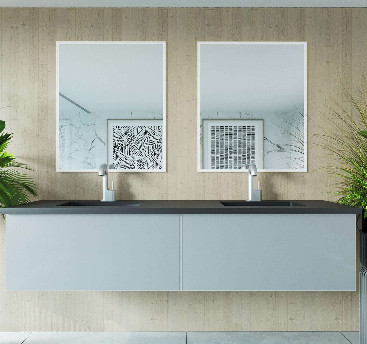 Vitri Collection 72" Double Sink Vanity