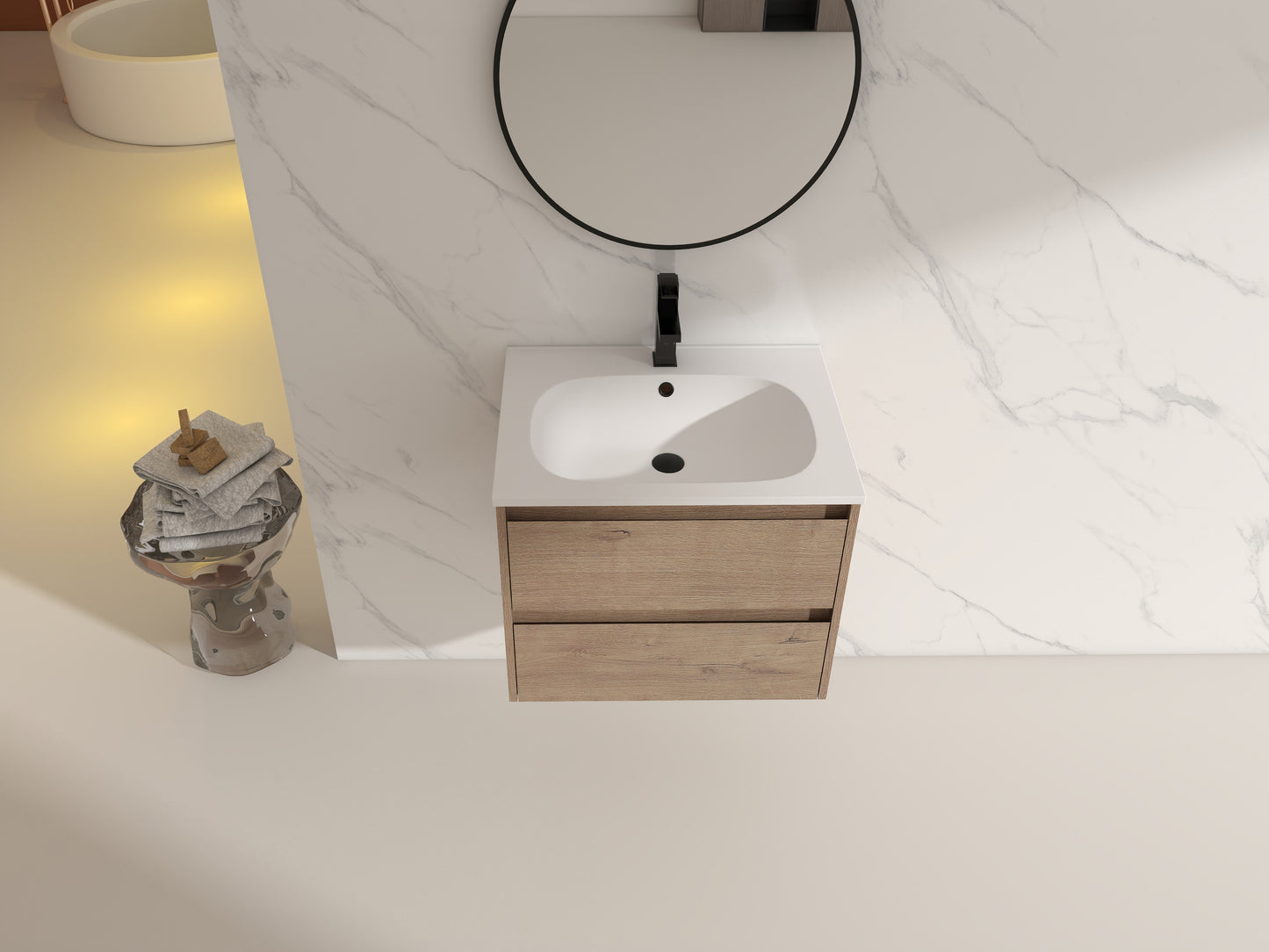 24" Single Sink Floating Vanity