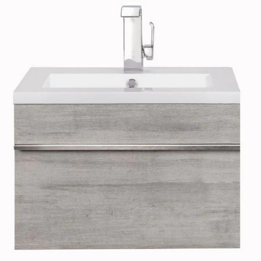 Trough 24" Wall Mount Modern Bathroom Vanity