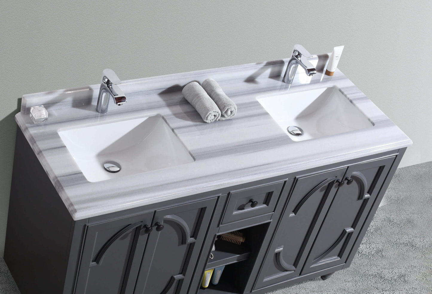 Odyssey Collection 60" Double Sink Vanity