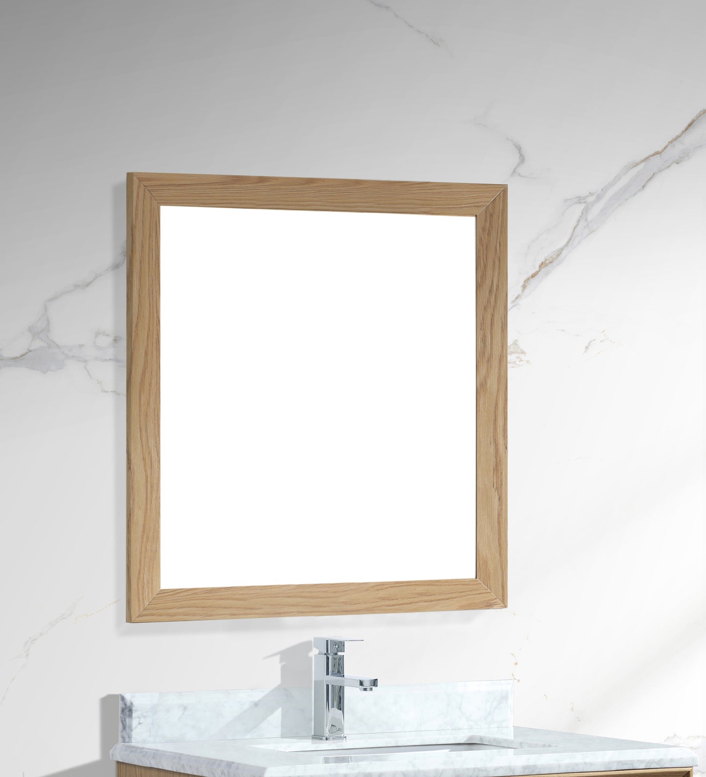 Sterling 30" Framed Square Mirror