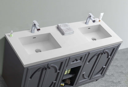 Odyssey Collection 60" Double Sink Vanity