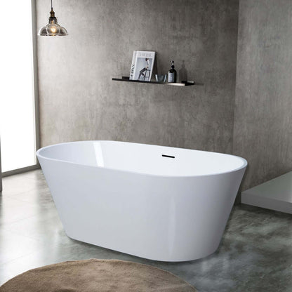 Kube Ovale 59'' Freestanding Bathtub