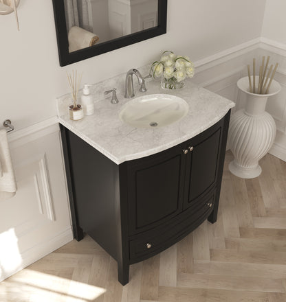 Estella Collection 32" Vanity with Marble Countertop