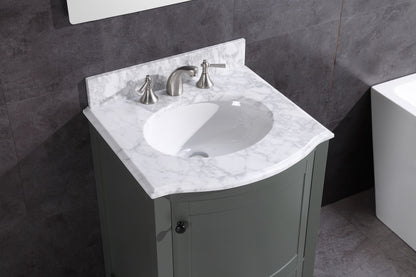 24" Single Sink Freestanding Bathroom Vanity - PVC