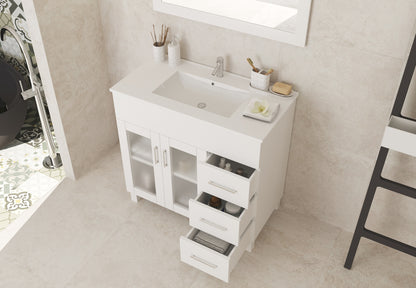 Nova Collection 36" Vanity with Ceramic Basin Countertop