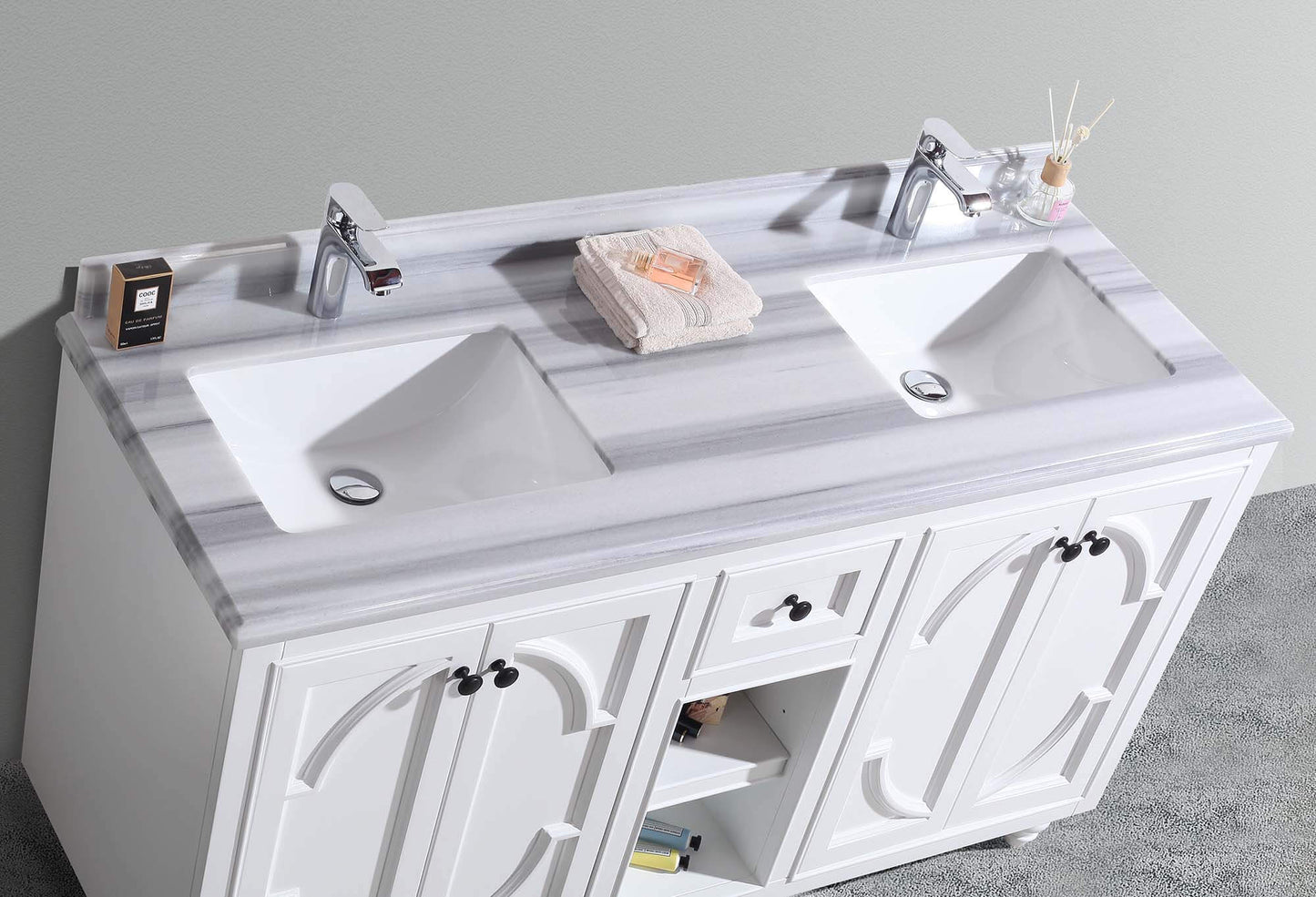 Odyssey Collection 60" Double Sink Vanity