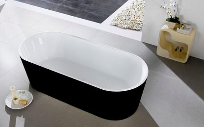 Kube Ovale 67'' Freestanding Bathtub