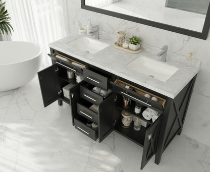 Wimbledon Collection 60" Double Sink Bathroom Vanity