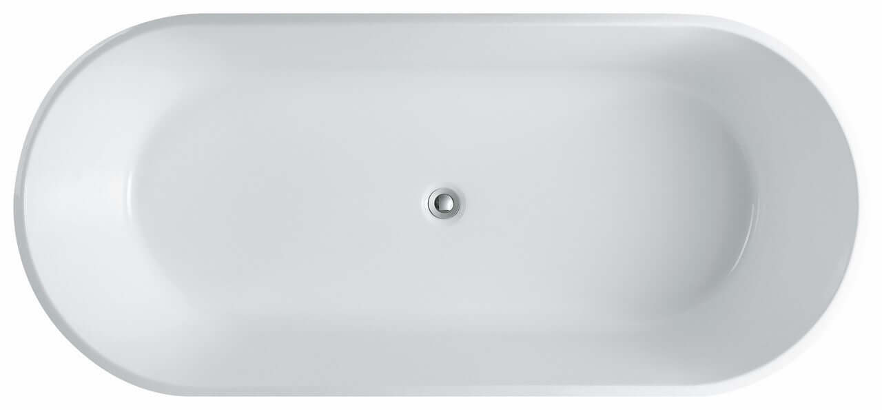 Kube Ovale 67'' Freestanding Bathtub