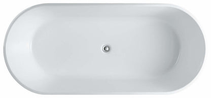 Kube Ovale 67'' Freestanding Bathtub