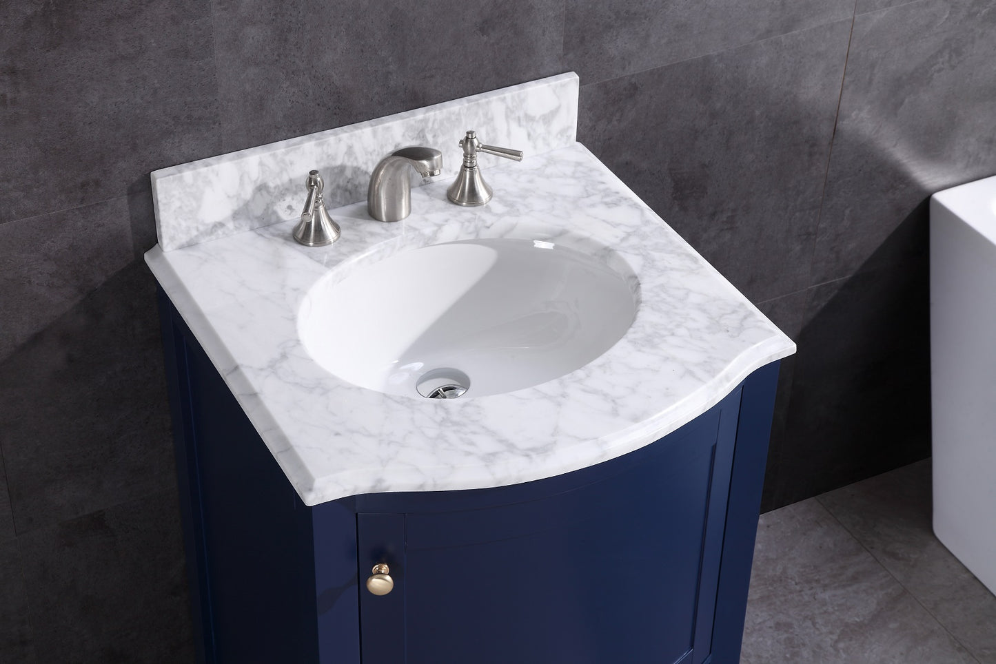 24" Single Sink Freestanding Bathroom Vanity - PVC