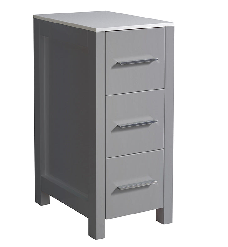 Torino 12" Bathroom Linen Side Cabinet