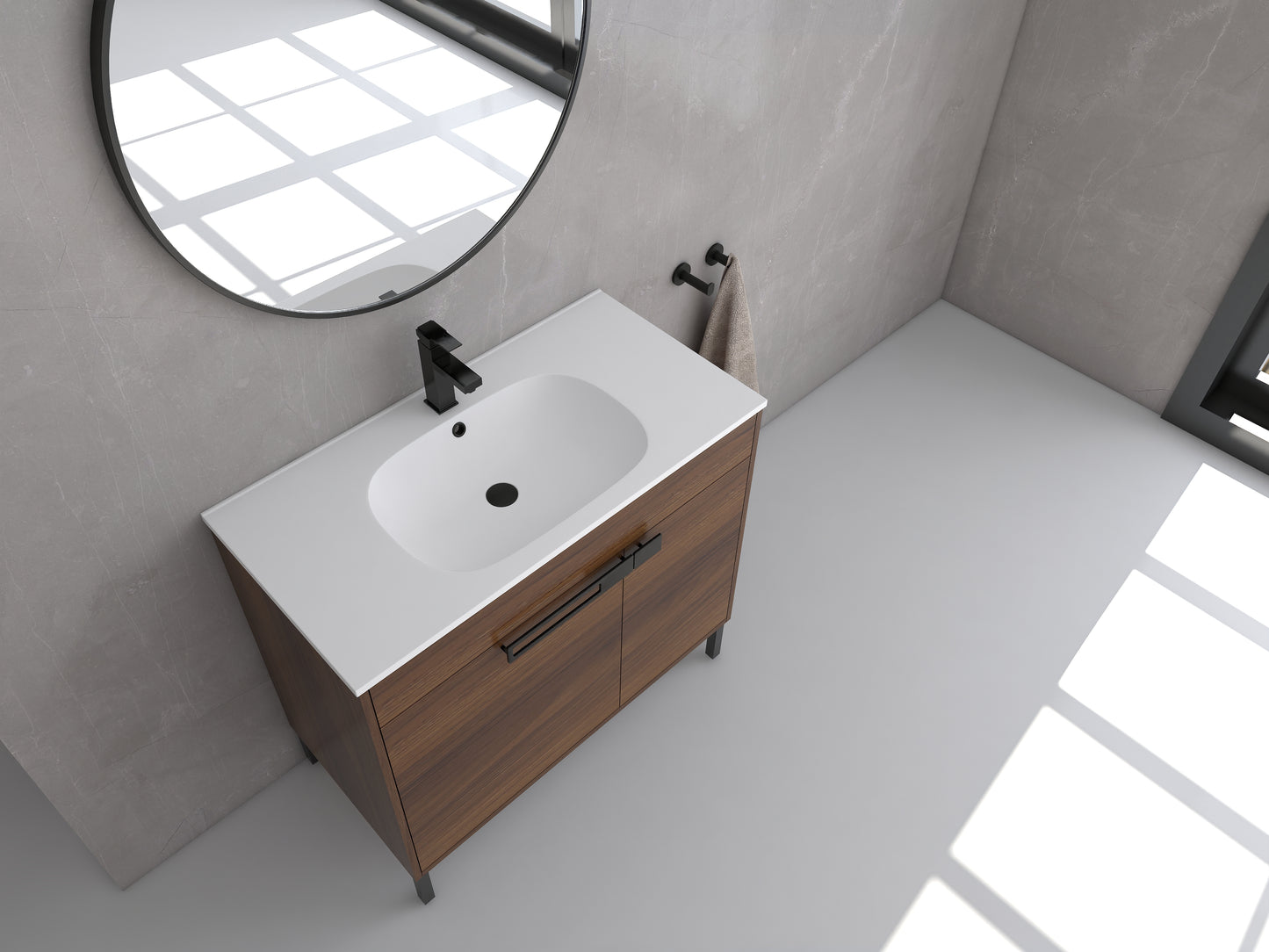 36" Single Sink Freestanding Vanity