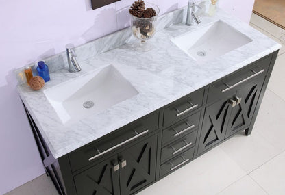 Wimbledon Collection 60" Double Sink Bathroom Vanity