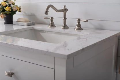 Artemis 60"W x 22"D Double Sink Bathroom Vanity with Carrara Quartz Countertop and Undermount Porcelain Sink