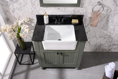 30" Single Sink Bathroom Vanity with Farmhouse Sink