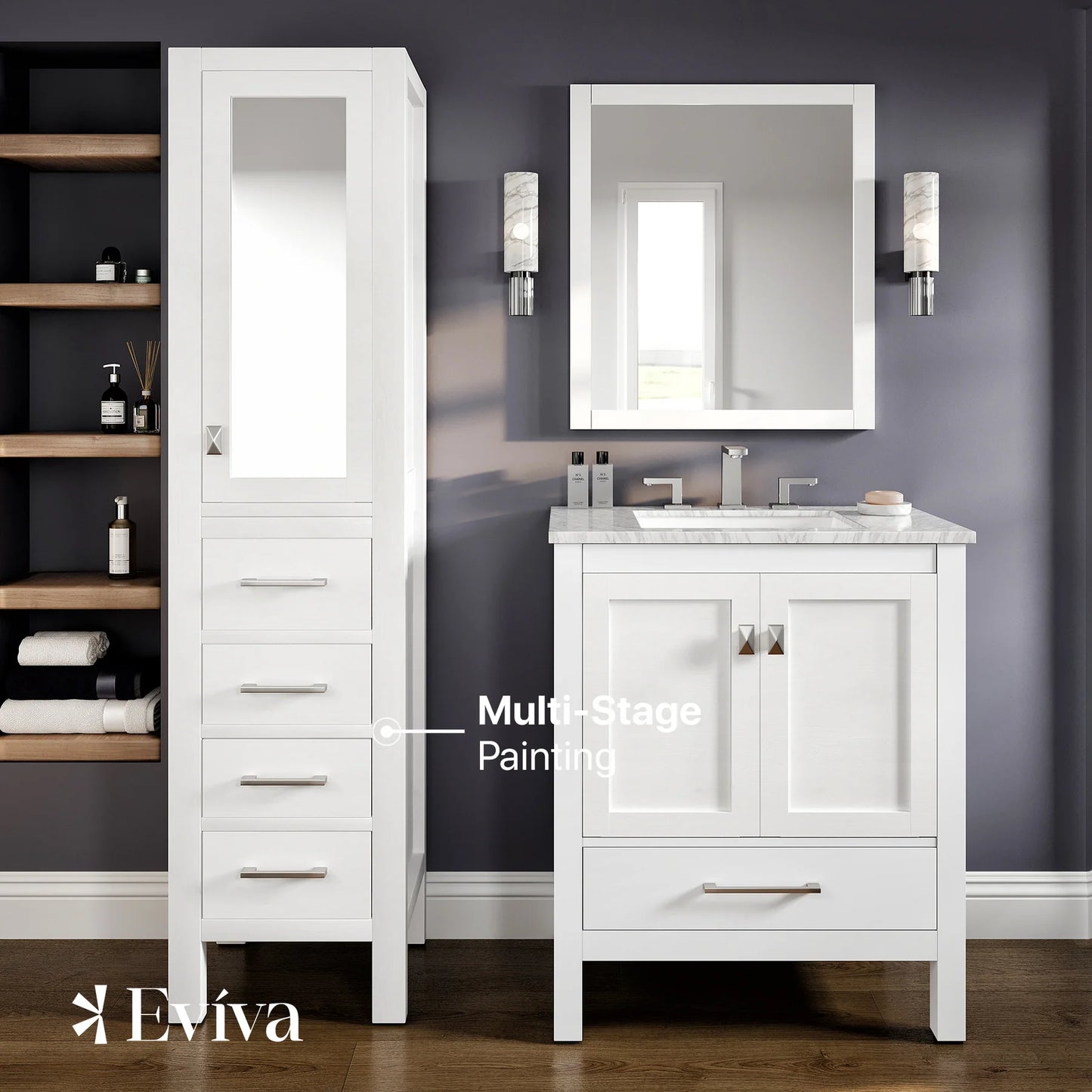 Eviva Aberdeen 18" Freestanding Side Cabinet