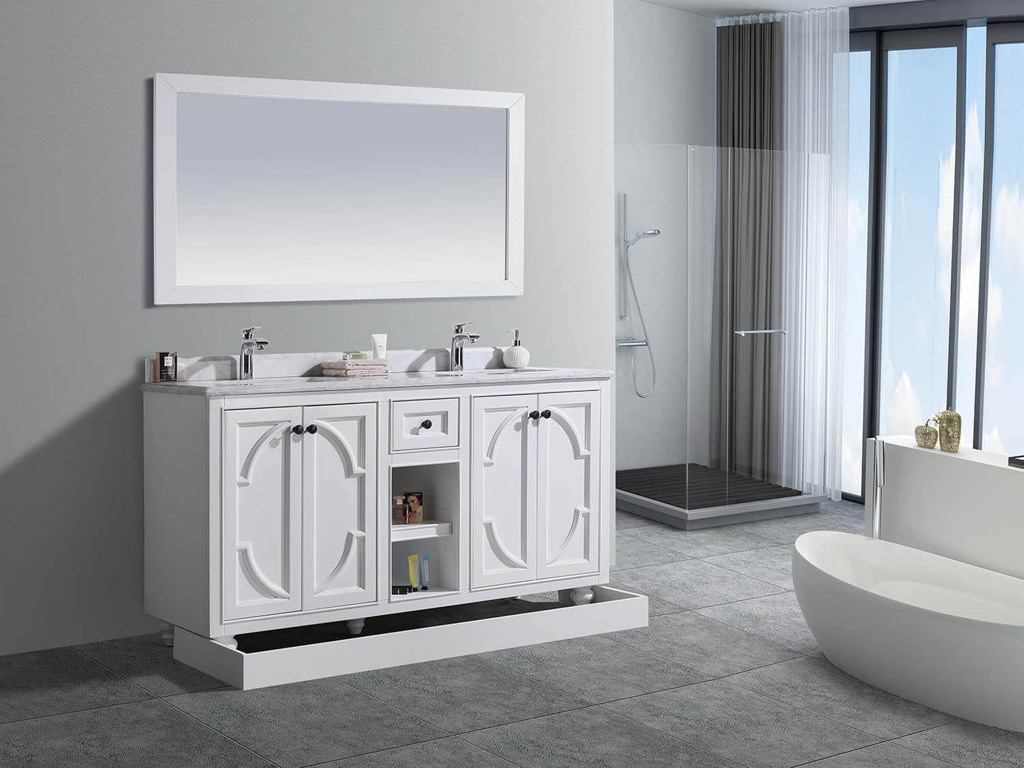 Odyssey Collection 60" Double Sink Vanity