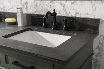 60" Double Sink Vanity Cabinet with Carrara White Marble or Blue Limestone Countertop