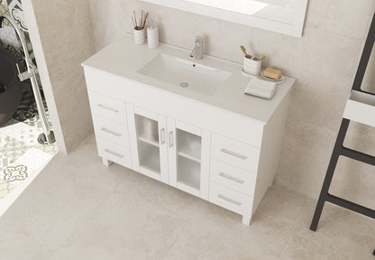 Nova Collection 48" Vanity with Ceramic Basin Countertop