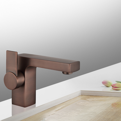 Modern Single Hole Faucet with Drain