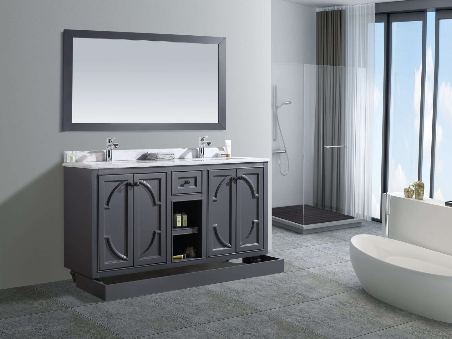 Odyssey Collection 60" Double Sink Vanity