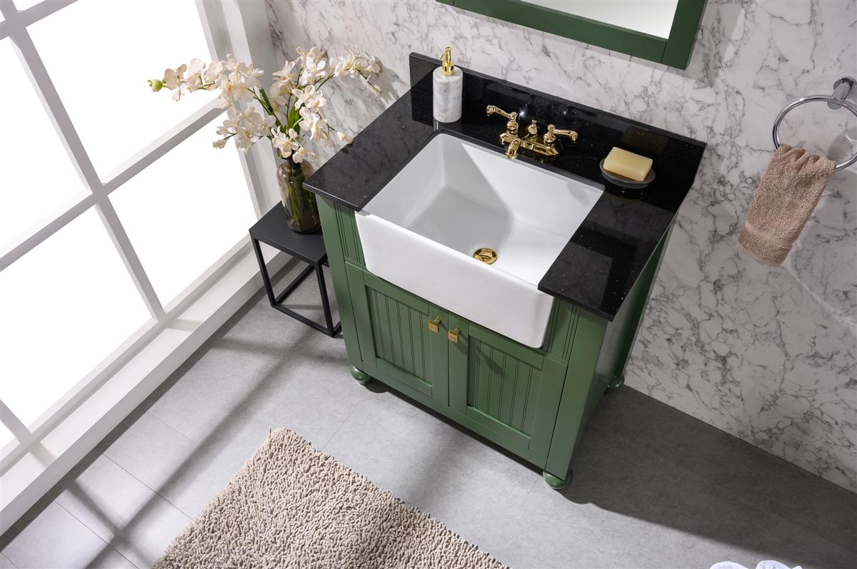 30" Single Sink Bathroom Vanity with Farmhouse Sink