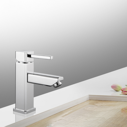 Modern Single Hole Faucet with Drain