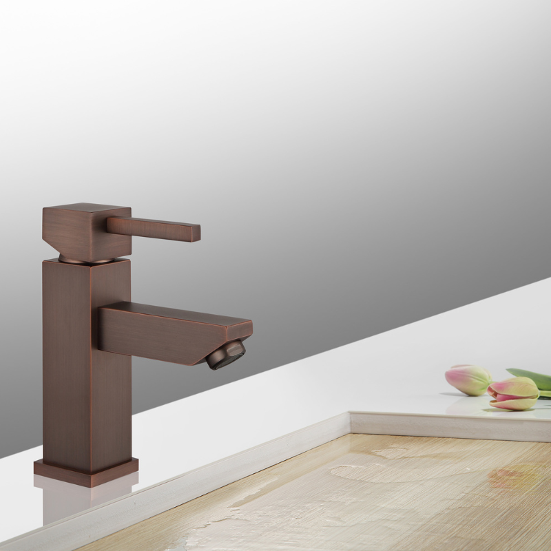 Modern Single Hole Faucet with Drain