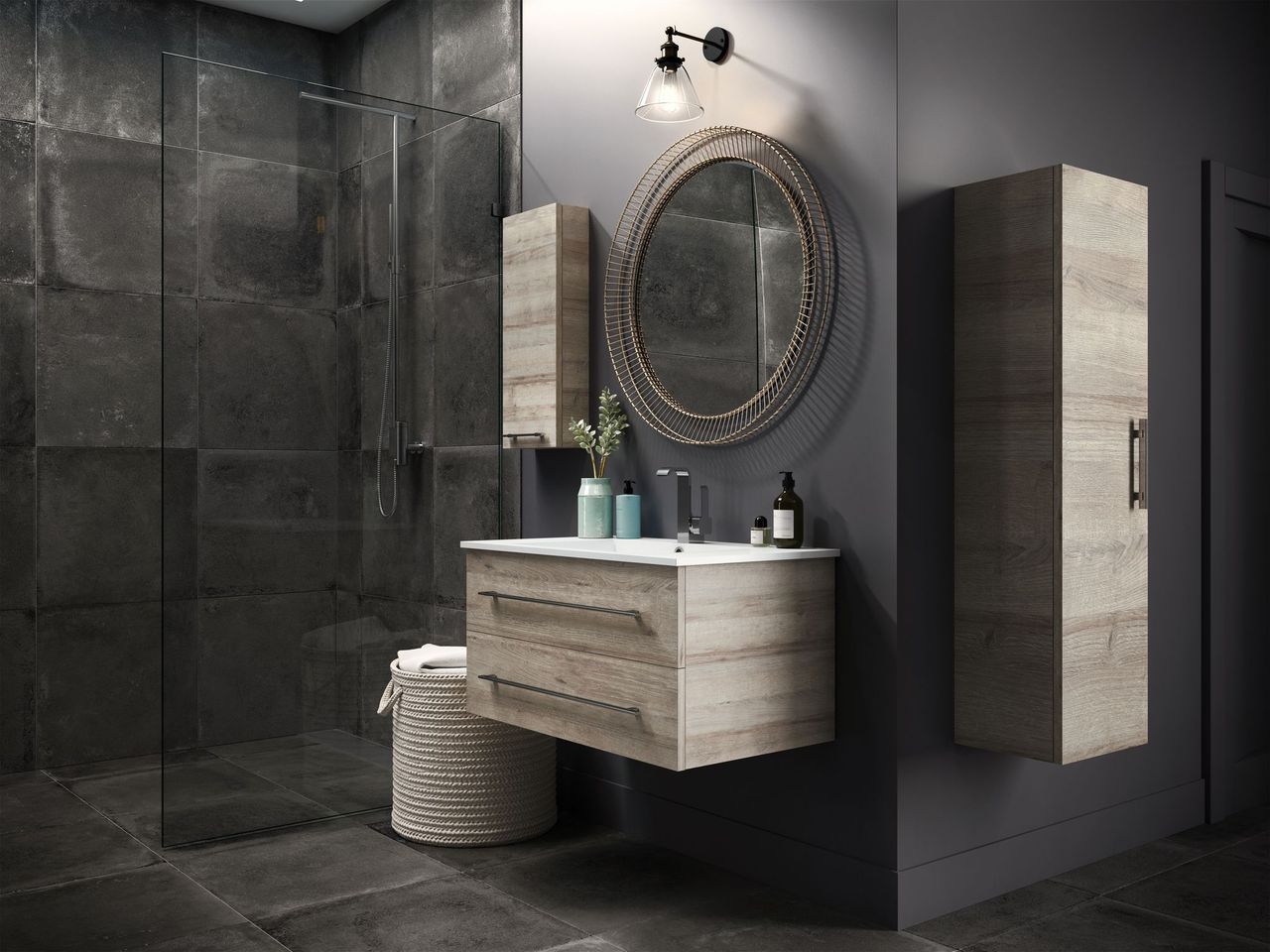 Kato 36" Wall Hung Vanity