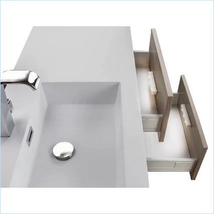 Beachwood Collection 42" Wall Mount Modern Bathroom Vanity