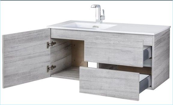 Beachwood Collection 42" Wall Mount Modern Bathroom Vanity