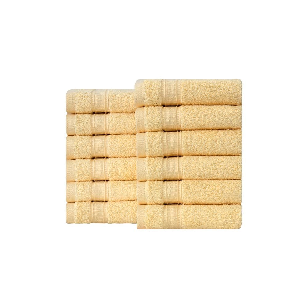 Turkish Cotton Washcloth Set of 12