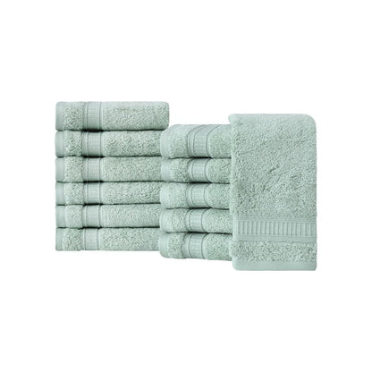 Turkish Cotton Washcloth Set of 12