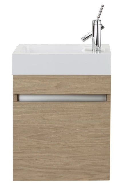 Piccolo 18" Space Saver Wall Mount Bathroom Vanity