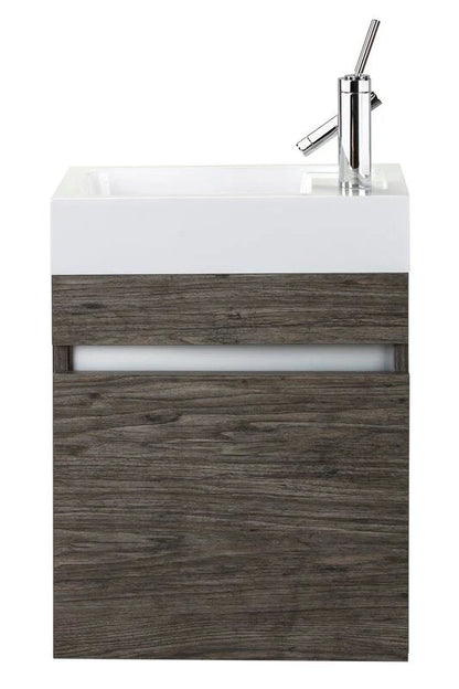 Piccolo 18" Space Saver Wall Mount Bathroom Vanity