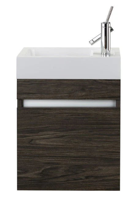 Piccolo 18" Space Saver Wall Mount Bathroom Vanity