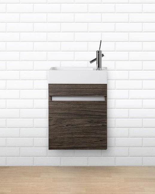 Piccolo 18" Space Saver Wall Mount Bathroom Vanity