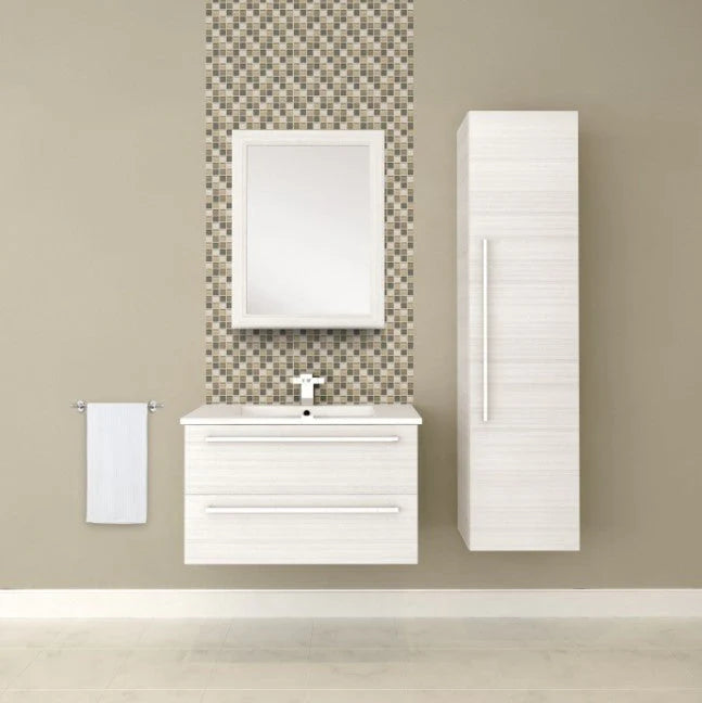 Silhouette 30" Wall Mount Bathroom Vanity