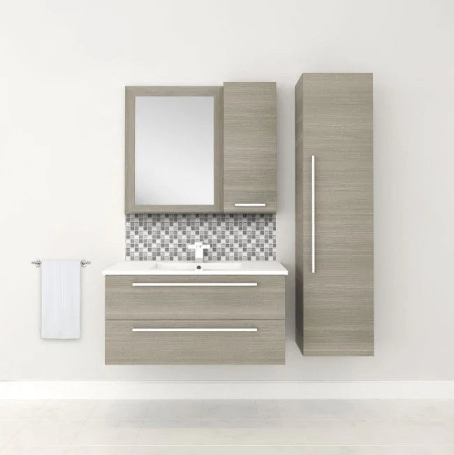 Silhouette 36" Wall Mount Bathroom Vanity