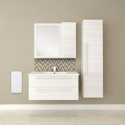 Silhouette 36" Wall Mount Bathroom Vanity