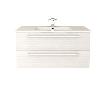 Silhouette 36" Wall Mount Bathroom Vanity