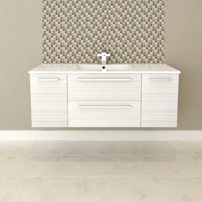 Silhouette 48" Wall Mount Bathroom Vanity