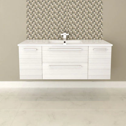 Silhouette 48" Wall Mount Bathroom Vanity