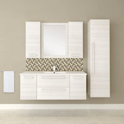 Silhouette 48" Wall Mount Bathroom Vanity