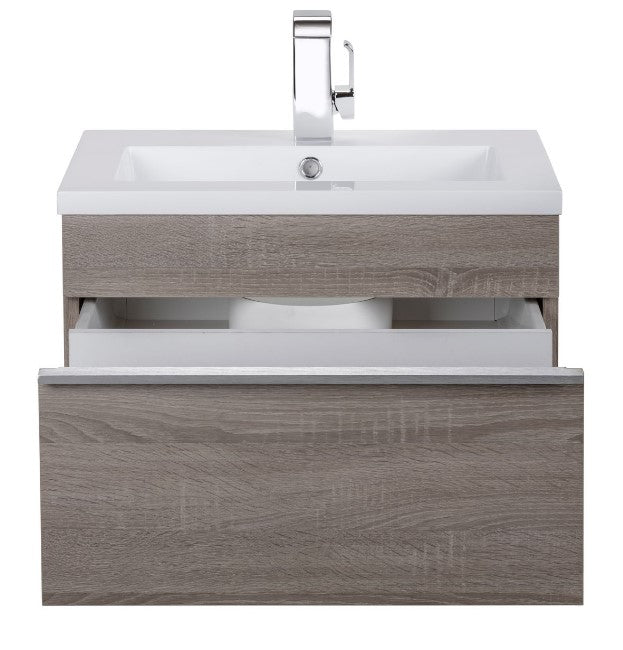 Trough 24" Wall Mount Modern Bathroom Vanity