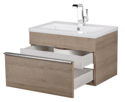 Trough 24" Wall Mount Modern Bathroom Vanity