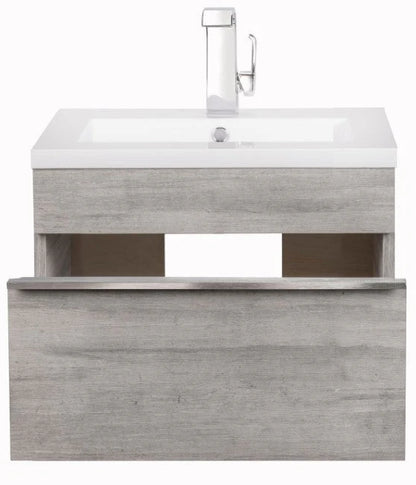 Trough 24" Wall Mount Modern Bathroom Vanity