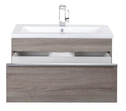 Trough 30" Wall Mount Modern Bathroom Vanity